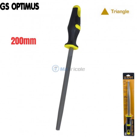 MaBricole | GS OPTIMUS | Autre outils | lime à aiguille triangle 200mm GS OPTIMUS