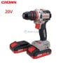 Visseuse sans fil 20V avec 2 batteries lithium-ion et chargeur CROWN | CT21128HMX-2 BMC