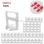 MaBricole | | Autre accessoires | Système de nivellement de Faïence et carrelage, niveleur épaisseur 1mm 100 Pcs 220 g transparent EURLMAYA | TDN316