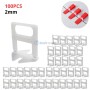 MaBricole | | Autre accessoires | Système de nivellement de Faïence et carrelage, niveleur épaisseur 2mm 100 Pcs 240 g transparent EURLMAYA | TDN323