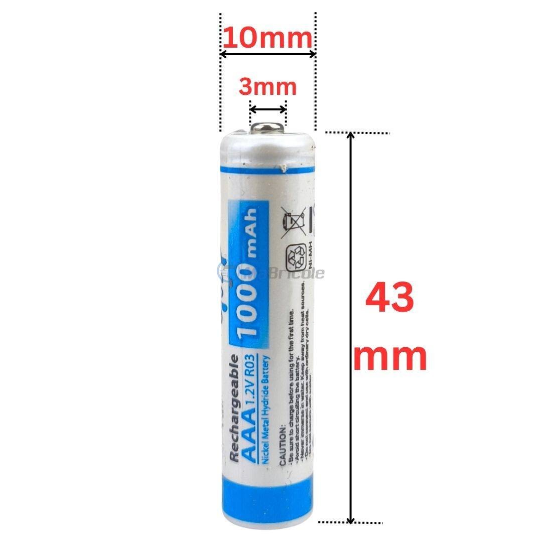 Tera Ni Mh 900mah Tera AAA Pile Rechargeable Ni-MH 900mAh 1.2V 1200 Cycles à Faible Batterie Aaa Rechargeable