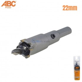 منشار ثقب للمعادن ∅22 مم طول 90 مم بشفرات من كربيد التنجستن أ بي سي باور | ART812-22