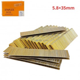 عبوة من 2500 دبوس بمقاس 5.8 مم × 35 مم وسمك 1.2 مم (قياس 18)