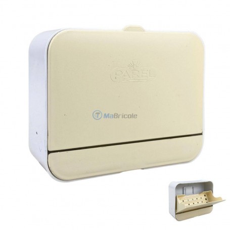 MaBricole | PAREL | Accessoires maison | Porte savon mural avec récupérateur d'égouttement Jaune PAREL