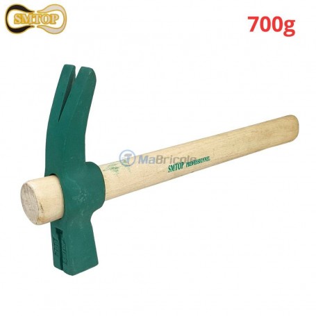 MaBricole | SMTOP | Marteaux et massettes | Marteau arrache clous 700 g avec mance en bois SMTOP | SM-MT01