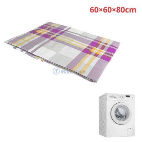 MaBricole | | Accessoires maison | Housse pour machine à laver de 60×60×80 cm 7-9 kg résistante à l'eau avec fermeture éclair en PVA (acétate de polyvinyle)