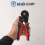MaBricole | | Pinces | Pince à sertir auto-ajustable pour embouts de câble 0.08-16mm² longueur 208 mm