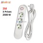 MaBricole | HEINZ | Rallonge et multiprise | Multiprise électrique avec interrupteur 2500Watt 3prises de terre 10A max câble 3M HEINZ | 3488-8