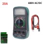 MaBricole | | Mesure et contrôle | Multimètre numérique de poche multifonctions 10A 600V AC/DC avec fonction de maintien des données