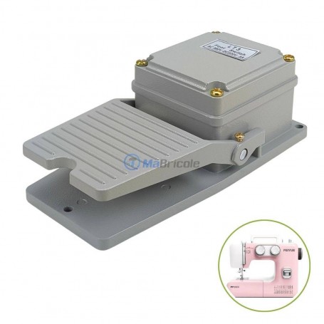 MaBricole | | Accessoires d'électricité | Interrupteur à pédale antidérapante 5A 380V AC / 220V DC 198*95mm pour divers machines