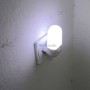 MaBricole | | Lampe portative | Mini veilleuse LED 0,4W 0,02A blanche en forme cylindrique avec bouton ON/OFF