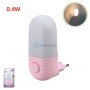 MaBricole | | Lampe portative | Mini veilleuse LED 0,4W 0,02A ROSE en forme cylindrique avec bouton ON/OFF