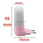 MaBricole | | Lampe portative | Mini veilleuse LED 0,4W 0,02A ROSE en forme cylindrique avec bouton ON/OFF