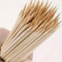 طقم مكوّن من 30 سيخًا خشبيًا من البامبو للاستخدام مرة واحدة للشواء بطول 345 مم قطر 4 مم