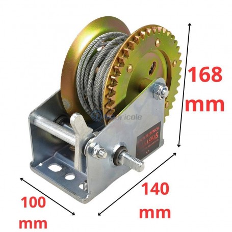 Treuil Manuel à Câble Synthétique - Capacité De Traction 1600 Lb (environ 725 Kg), Portable, Pour Levage Et Remorquage - 5