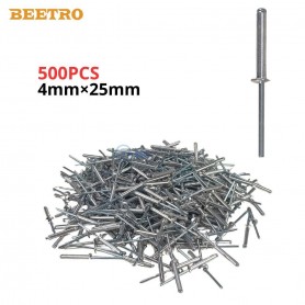 علبة من 500 مسمار برشام أعمى من الألمنيوم 4×25 مم من بيترو | TC0171