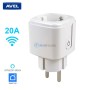 MaBricole | AVEL | Interrupteur et prise | Prise intelligente Wi-Fi, télécommandable par application et commande vocale 20A max AVEL | LSQ-AL-21-87
