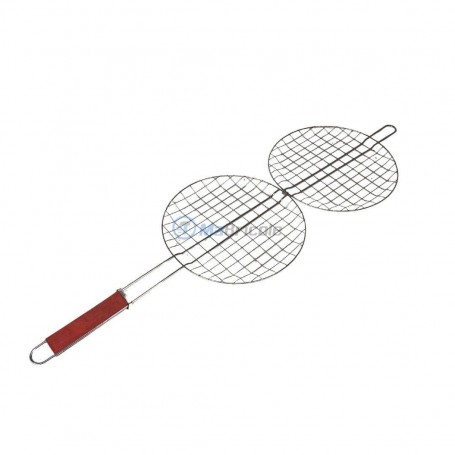 Mafagwre 3 Pcs Grille Ronde Acier Inoxydable 33cm - Filet Barbecue Réutilisable Multifonction