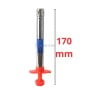 Allume-gaz électrique en métal avec poignée plastique rouge et hauteur de 170 mm