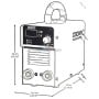 Poste à souder portatif MMA-300 MINI 10.7 KVA 30-200A avec valise CROWN | CT33177 IMC