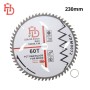 Disque de coupe circulaire pour bois de 230 mm avec 60 dents en carbure de tungstène