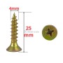 MaBricole | TRUE POWER | Fixation | Vis à bois (+) 4*25mm 1kg 525Pcs TRUE POWER