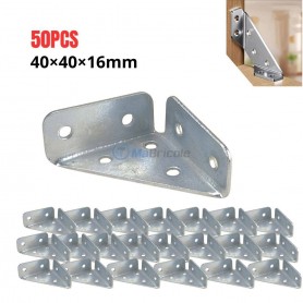 مجموعة 50 قطعة من مربعات التجميع ذات الأسطح الثلاثة بقياس 40 × 40 × 16 مم سمك 1.5 مم