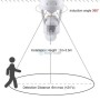 MaBricole | | Empoule, lampe led et spots | Douille détecteur de mouvement E27 60W détection 6M MAX 360° 6 modes