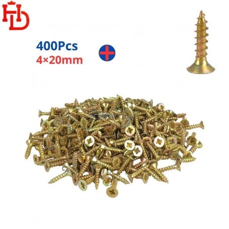MaBricole | HD PRO | Fixation | Vis à bois (+) 4×20mm 400Pcs HD
