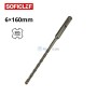 MaBricole | SOFICLEF | Pour perforateurs et marteau piqueur | Mèche à béton SDS-Plus 6 x 160 mm SOFICLEF | SDS-6/160