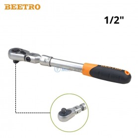 مفتاح ربط بسقاطة مفصلي قابل للتمديد 1/2 بوصة (12.5 ملم) طول 330-430 مم من كروم الفاناديوم وكروم الموليبدينوم بيترو | TC0746