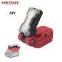 MaBricole | WORCRAFT | Batteries et chargeur | Adaptateur de batteries 20V avec sortie USB-C, lampe LED 20V 5W 400LM sans batterie WORCRAFT | CUA-S20LI