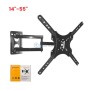 حامل حائط لتلفزيون بشاشة مسطحة من 14 إلى 55 بوصة 180درجة أقصى حمل 35 كغ