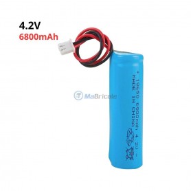 MaBricole | GOOP | Batteries et chargeur | Pile li-ion rechargeable LIR-18650 2800mAh 3.7V GOOP