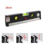 MaBricole | | Outils de mesure | Règle a niveau laser rouge 20cm 3 niveaux mètre de 1,5m