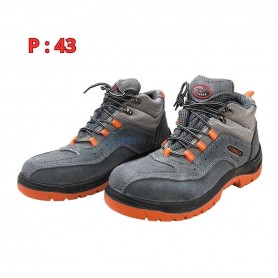 حذاء عمل ذو مقدمة فولاذية مقاومة للصدمات والزيوت والأحماض مقاس 43 بيونير