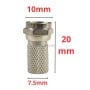 MaBricole | | Accessoires d'électricité | Jeu de connecteurs F pour câble coaxial 100Pcs