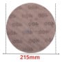 Disque abrasif maillé rond de 215 mm couleur marron clair marqué 400K pour ponçage