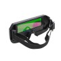 Lunettes de soudage noires avec verre vert et sangle élastique réglable