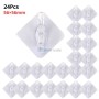 MaBricole | | Accessoires maison | Ensemble de 24 crochets muraux adhésifs en plastique 56×56 mm