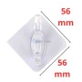 MaBricole | | Accessoires maison | Ensemble de 24 crochets muraux adhésifs en plastique 56×56 mm