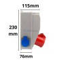 MaBricole | ESPROLUX | Tableau et appareillage | Tableau de distribution industriel apparent à 5 départs 3P+E+ 32A + 2 prises 16A ESPROLUX