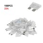 MaBricole | | Accessoires d'électricité | Ensemble de Fusibles Pour Automobiles 25Ampères 100PCS BLANC