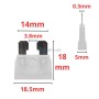 MaBricole | | Accessoires d'électricité | Ensemble de Fusibles Pour Automobiles 25Ampères 100PCS BLANC