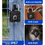 MaBricole | | Serrures et verrous | Cadenas à empreinte digitale antivol remplaçable IP67 étanche 45×45×20 mm