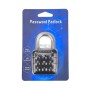 MaBricole | | Serrures et verrous | Cadenas à code 6 chiffres remplaçable antivol IP67 étanche 45×45×20 mm