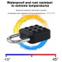MaBricole | | Serrures et verrous | Cadenas à code 6 chiffres remplaçable antivol IP67 étanche 45×45×20 mm