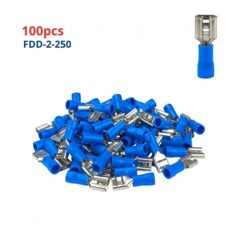 MaBricole | | Accessoires d'électricité | Lot de 100 cosses à sertir pour câble électrique - FDD 2-250