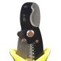 Pince à dénuder et couper les fils, lame en acier chrome-vanadium, poignée jaune et noire