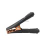 Pince crocodile noire avec mâchoires en cuivre pour batterie de voiture